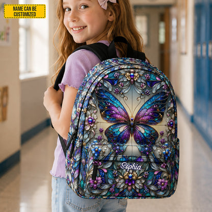 Personalized Butterfly School Backpack - Kids Backpack