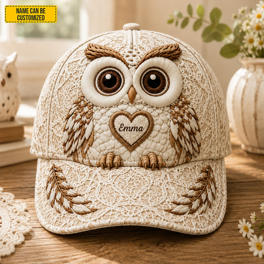 Personalized Cute Owl Classic Cap