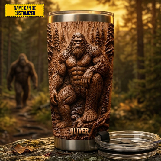 Woodland Legend – Personalized Bigfoot Tumbler