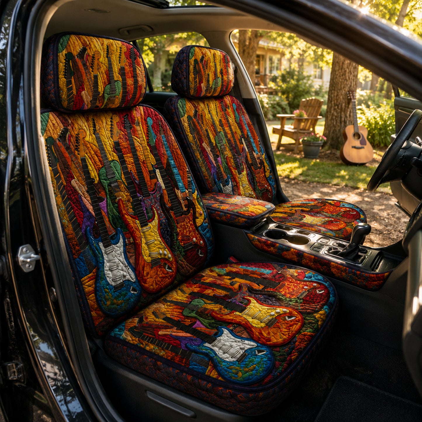 Guitar Legends – Colorful Rock Car Seat Covers