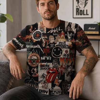 Rock Lover - Classic Legends All Over Print Shirt Version 8