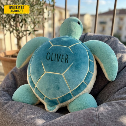 Personalized Sea Turtle Shaped Pillow