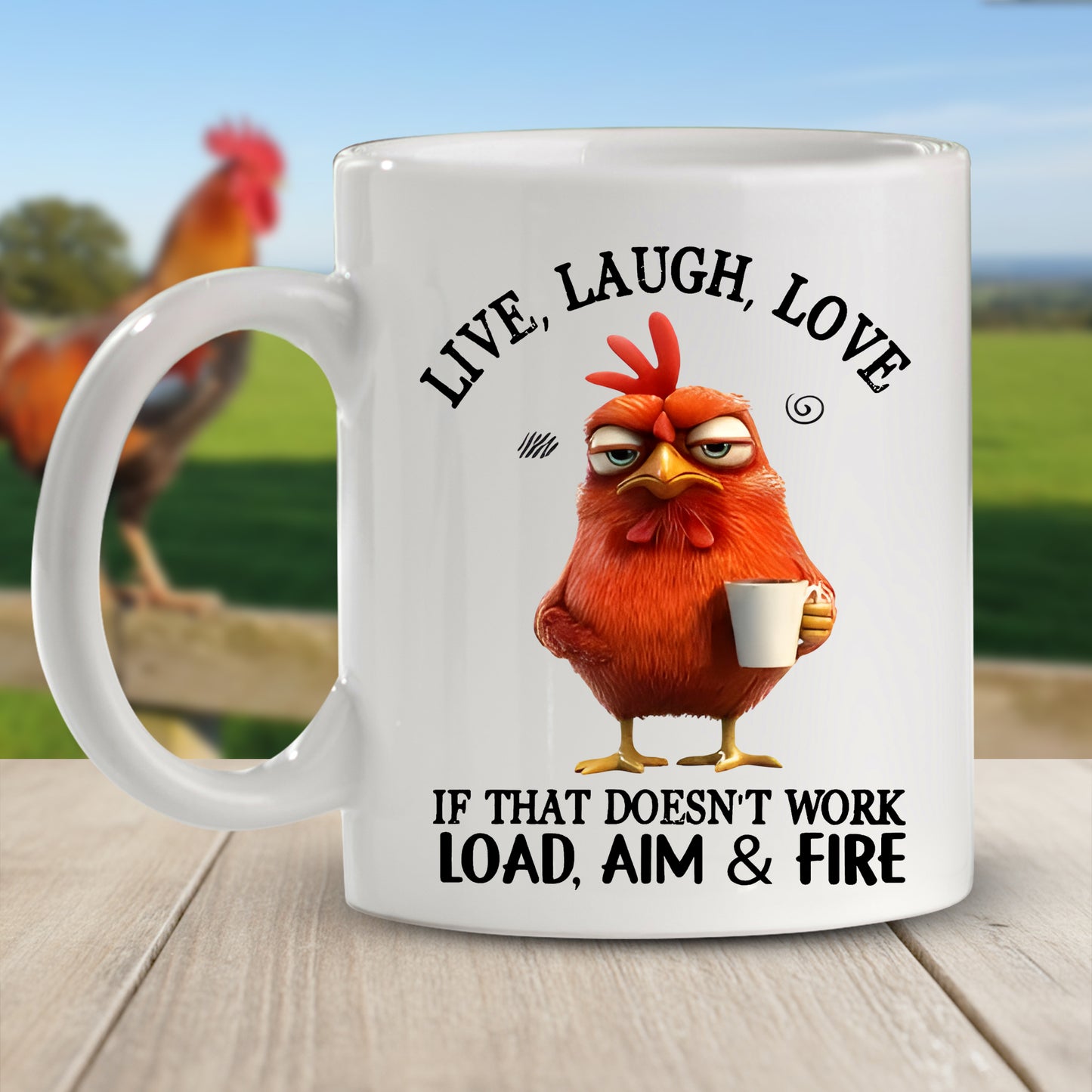 Live, Laugh, Love Animal Funny - Personalized Funny Mug