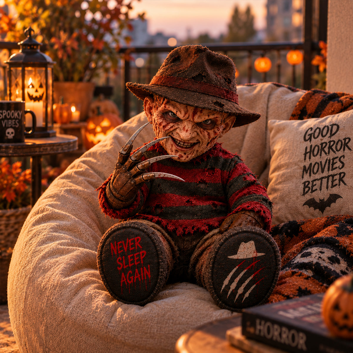 Freddy Krueger Horror Custom Shape Pillow – Creepy Halloween Collector Gift