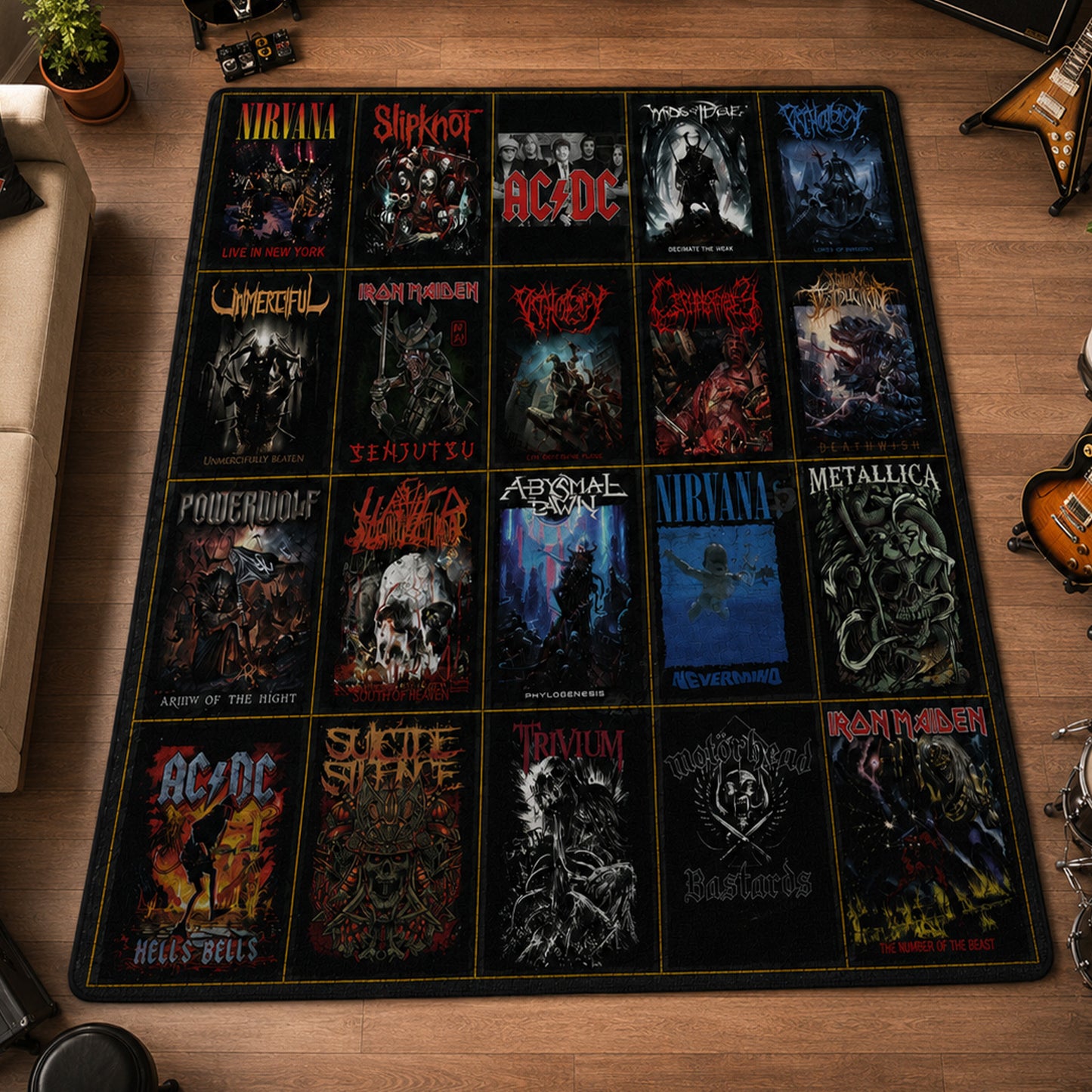 Rock Lovers - Legends Edition Area Rug Version 2