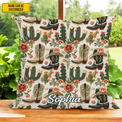 Personalized Western Pillow Cover