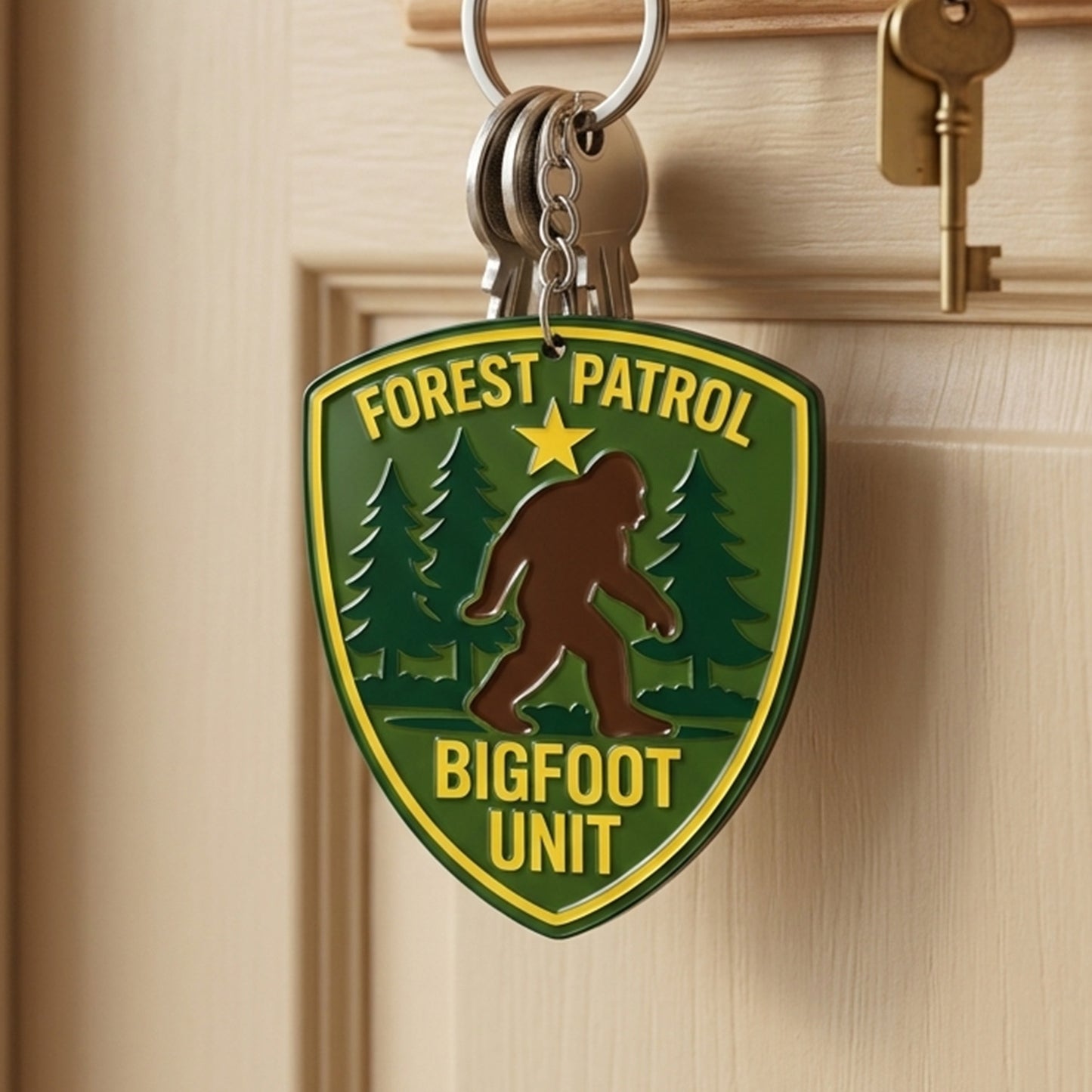 Forest Patrol – Bigfoot Keychain