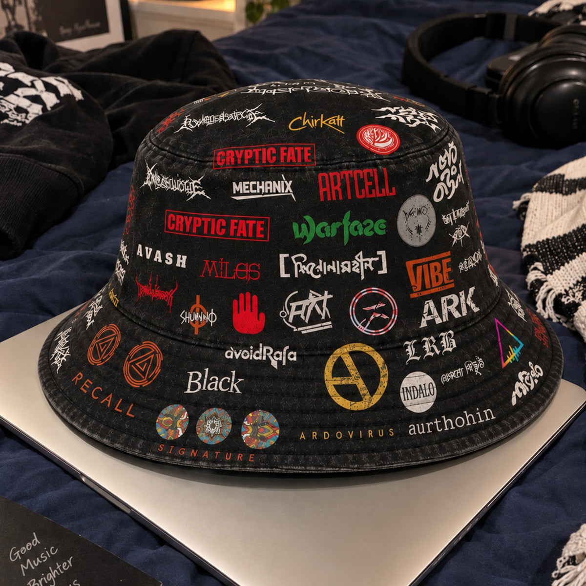 Classic Golden 80’s & 90’s Hip Hop All Over  Bucket Hat Version 6