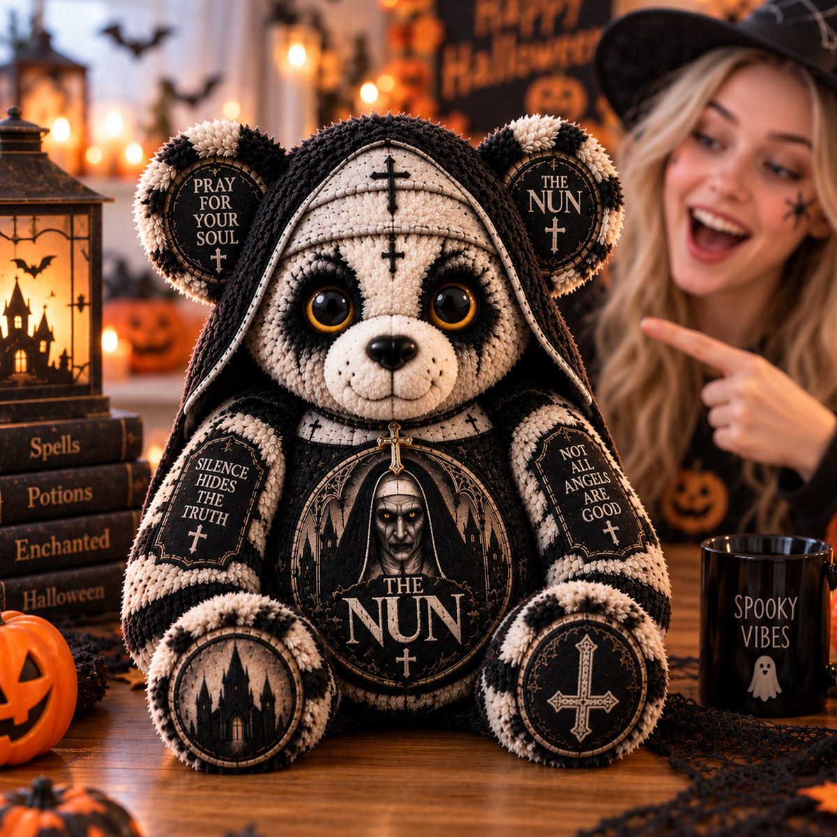 The Nun Gothic Horror Custom Shape Pillow  – Spooky Halloween Pillow