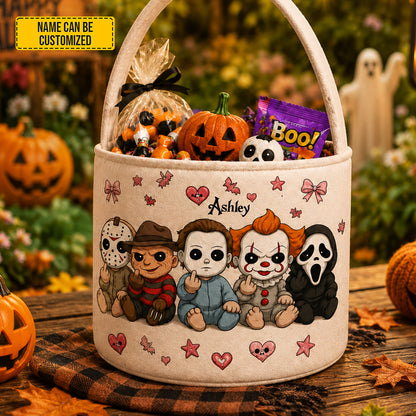 Personalized Halloween Trick-or-Treat Basket