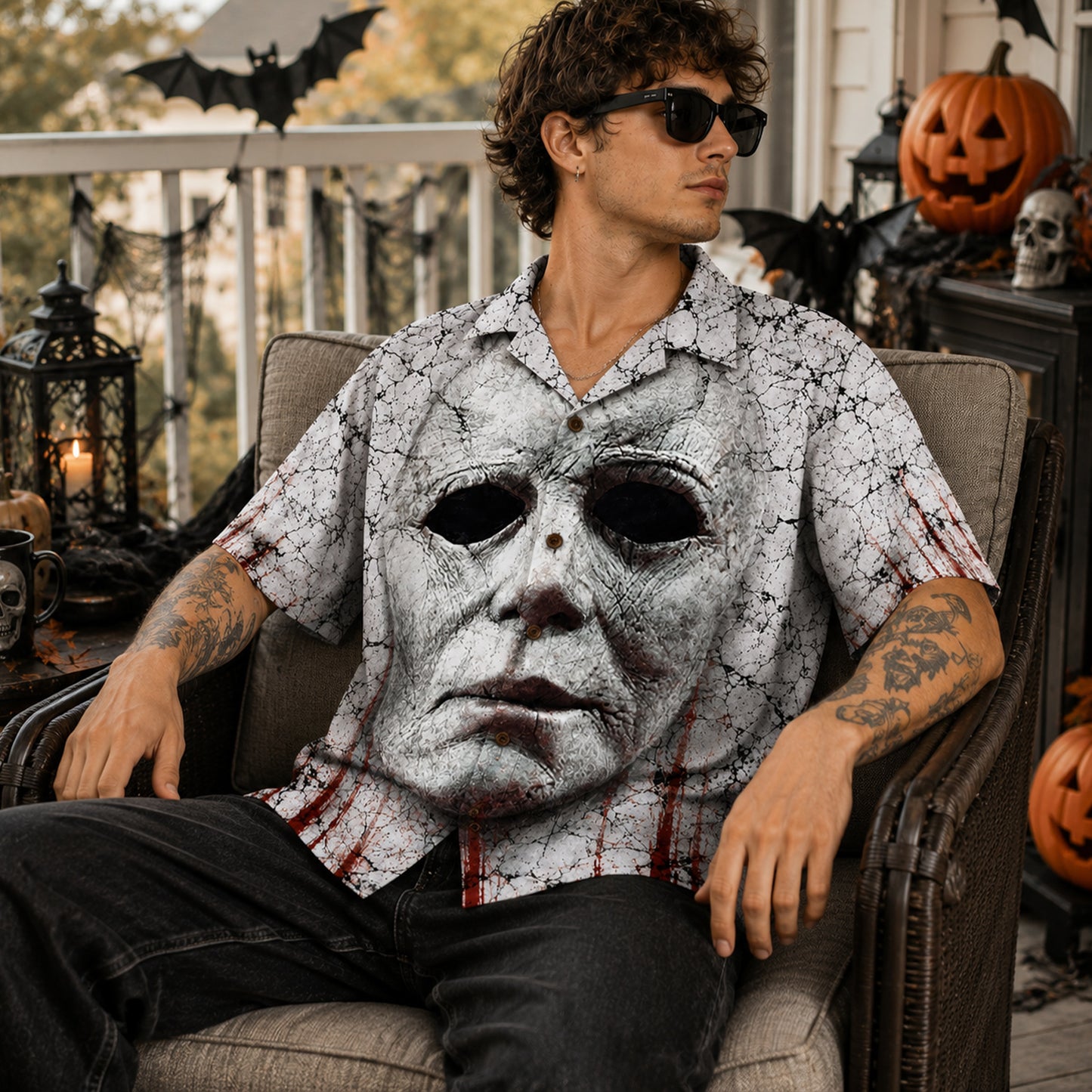 Halloween Horror Hawaiian Shirt