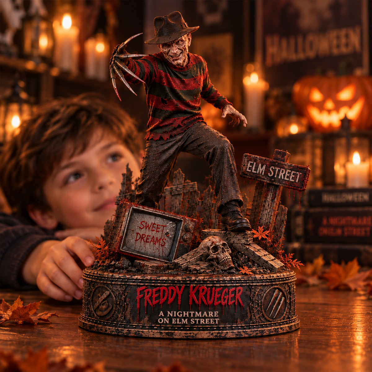 Freddy Krueger Nightmare on Elm Street Halloween - Horror Collectible Table Decor