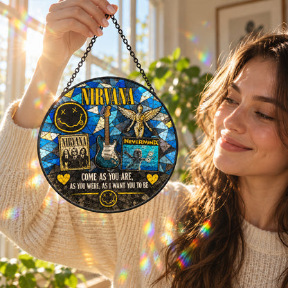 Nirvana Come As You Are Stained Glass Suncatcher