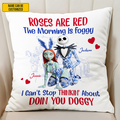 The Morning Is Foggy - Personalized Couple Pillow