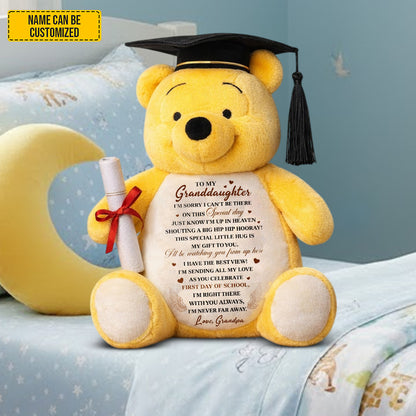 Personalized Graduation Bear Shaped Pillow