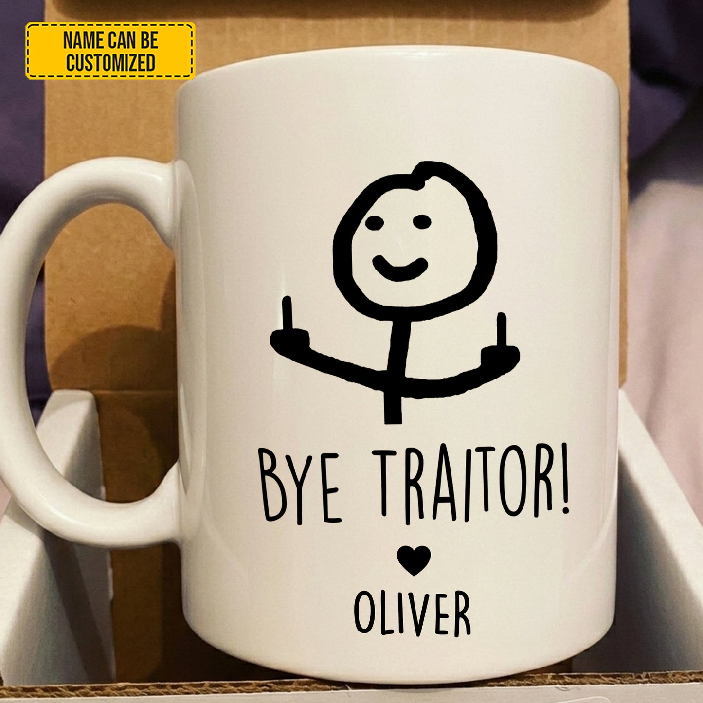 Good Luck - Personalized Coworker White Mug