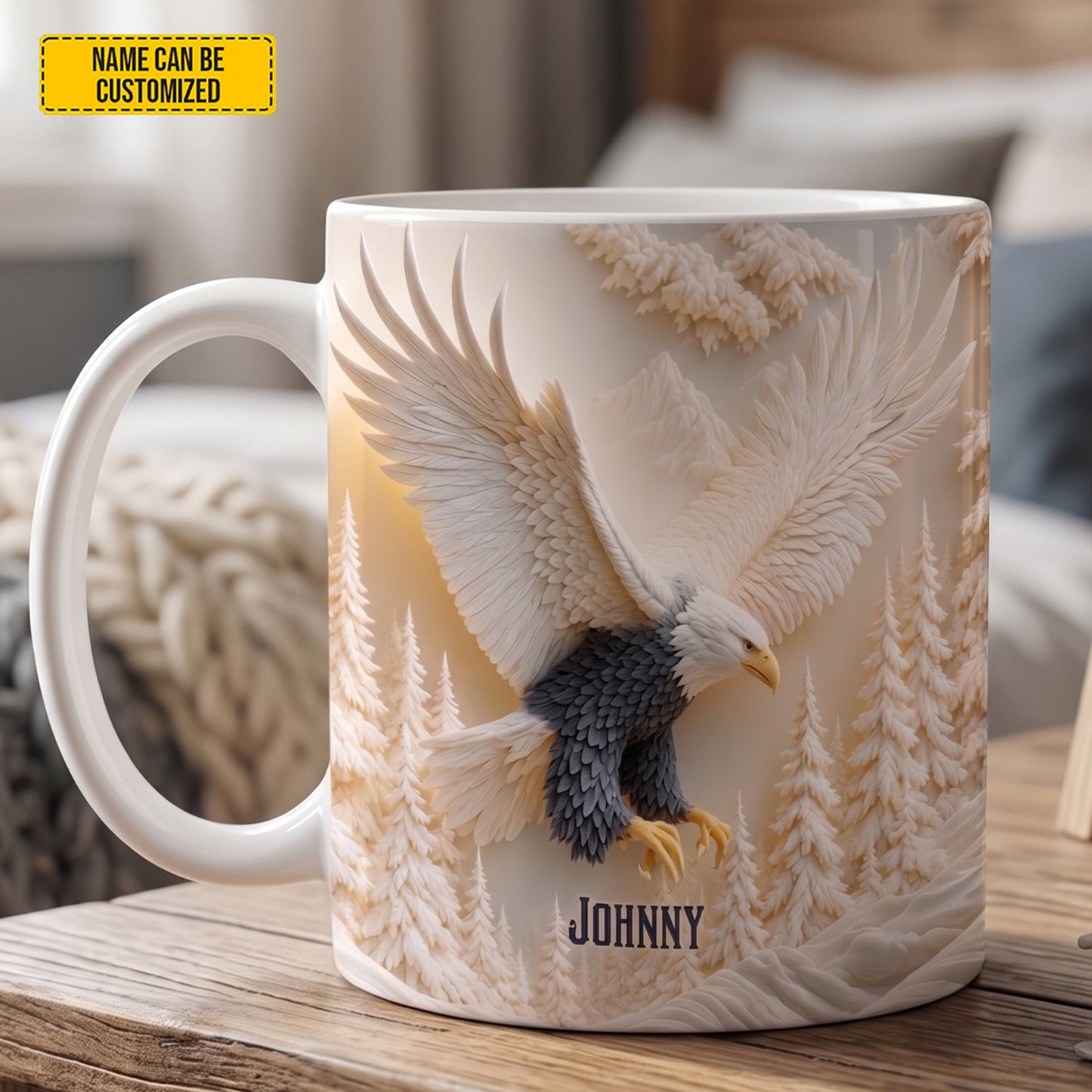 Personalized Eagle Mountain White Mug