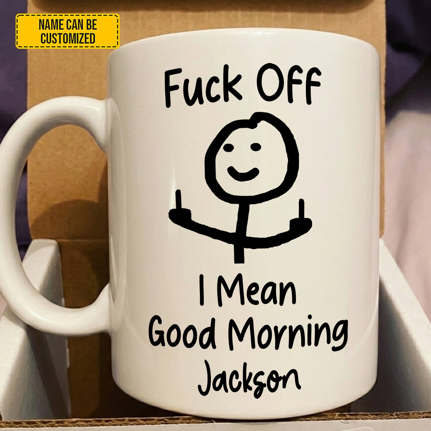I Mean Good Morning - Personalized White Mug