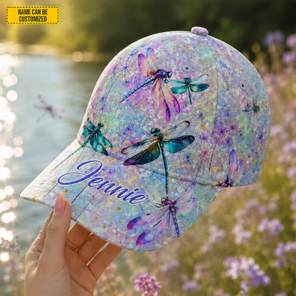 Personalized Colorful Dragonflies Classic Cap