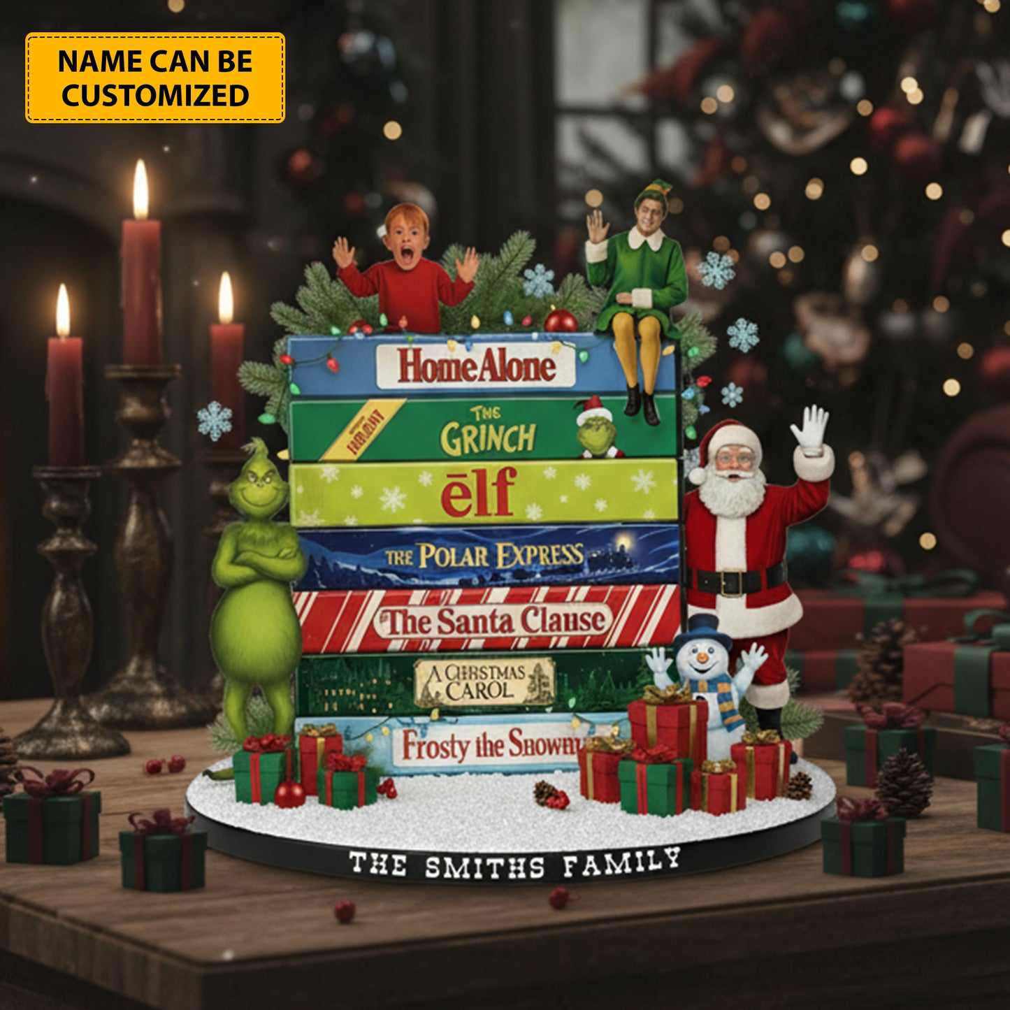 Christmas Classics – Personalized Holiday Acrylic Plaque