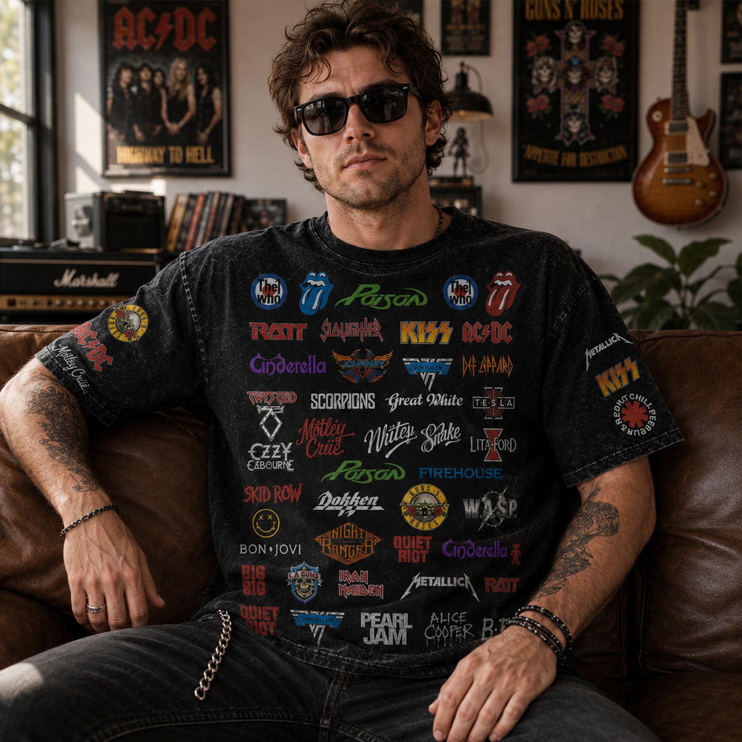 Rock Lover - Classic Legends All Over Print Shirt Version 1