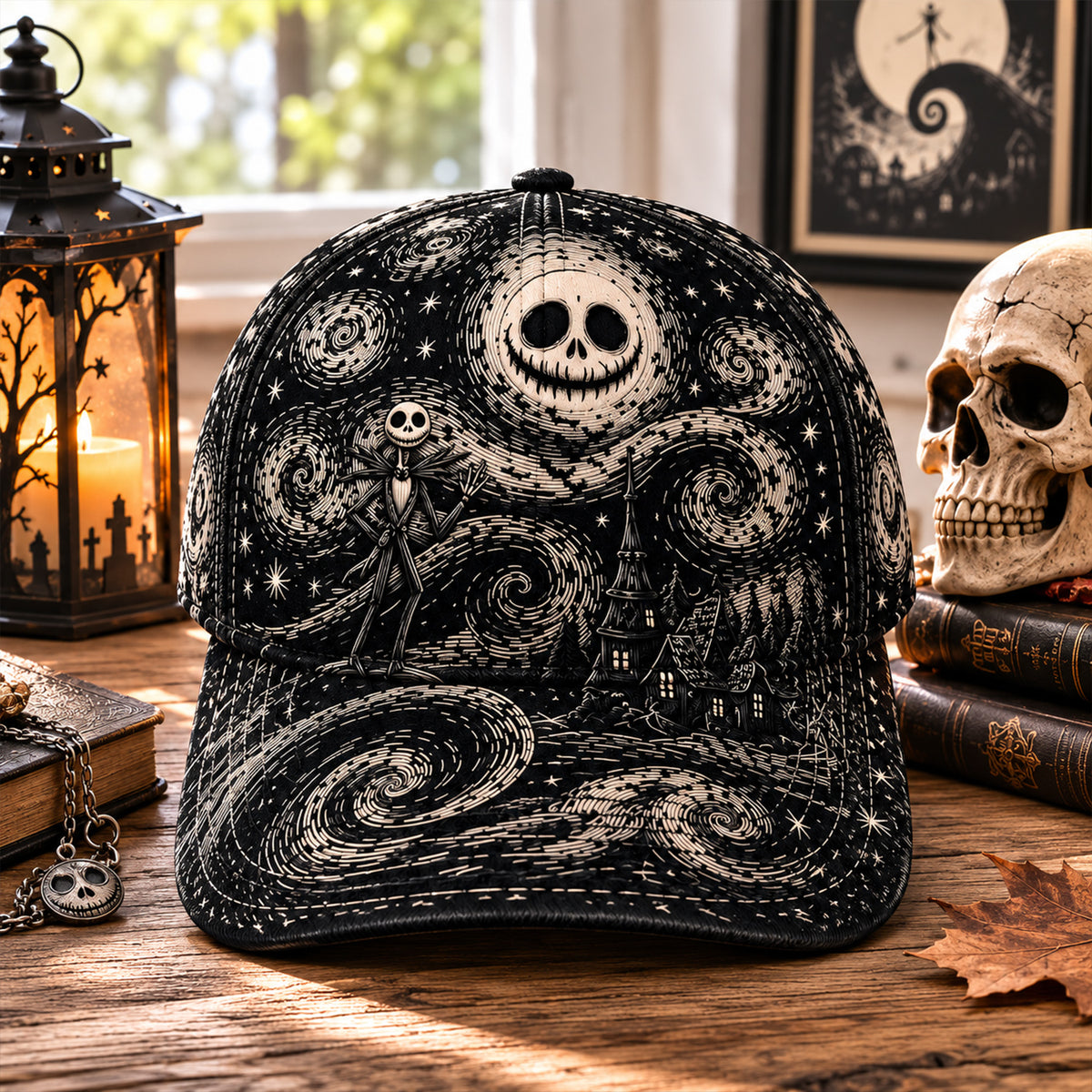 Nightmare Starry Night Hat - Gothic Halloween Classic Cap