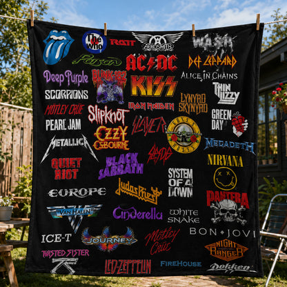 Rock Lovers - Classic Rock Legends Blanket Version 3