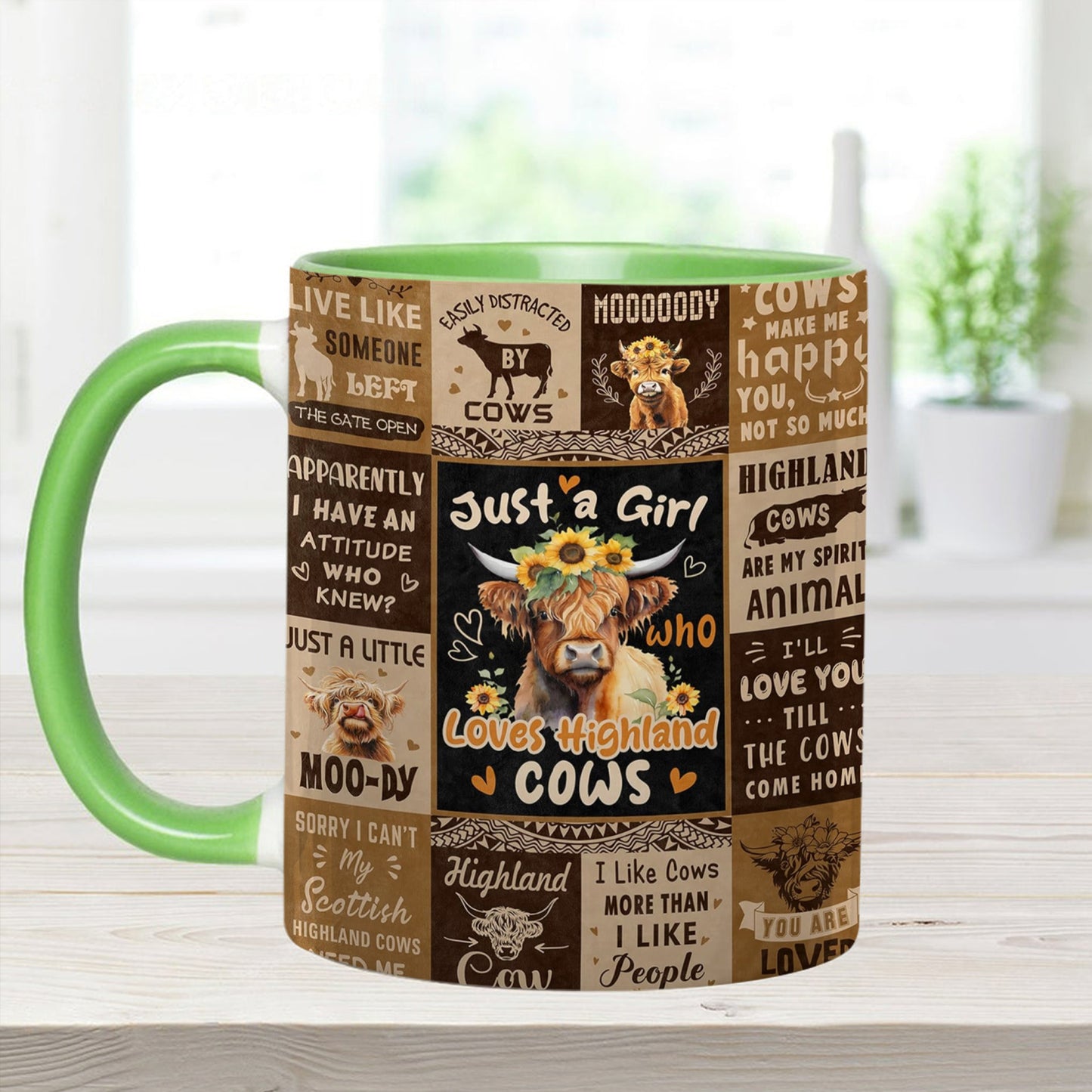 Love Cows - Adorable Cow Collage Accent Mug