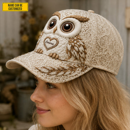 Personalized Cute Owl Classic Cap