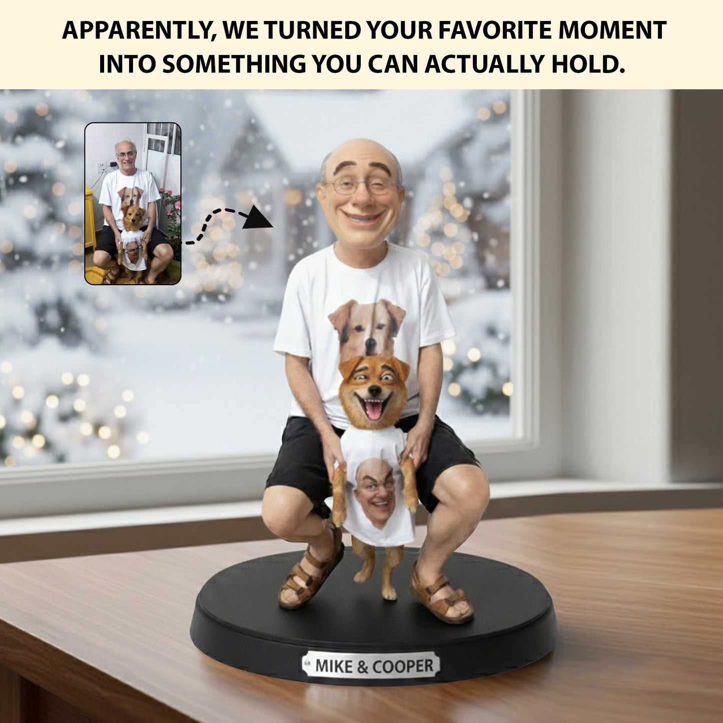 Chaos in Mini Form – Personalized Funny Photo Acrylic Plaque