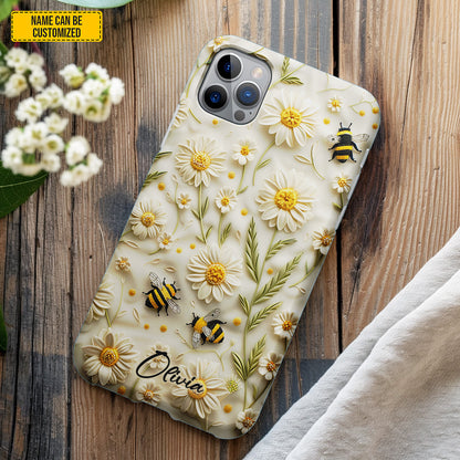 Daisy Bee Bloom – Personalized Phone Case