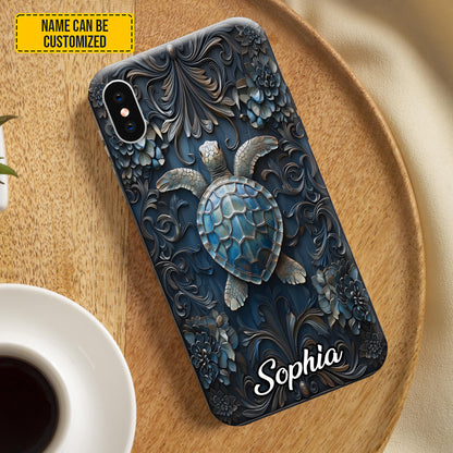 Personalized Sea Turtle Ocean Phone Case