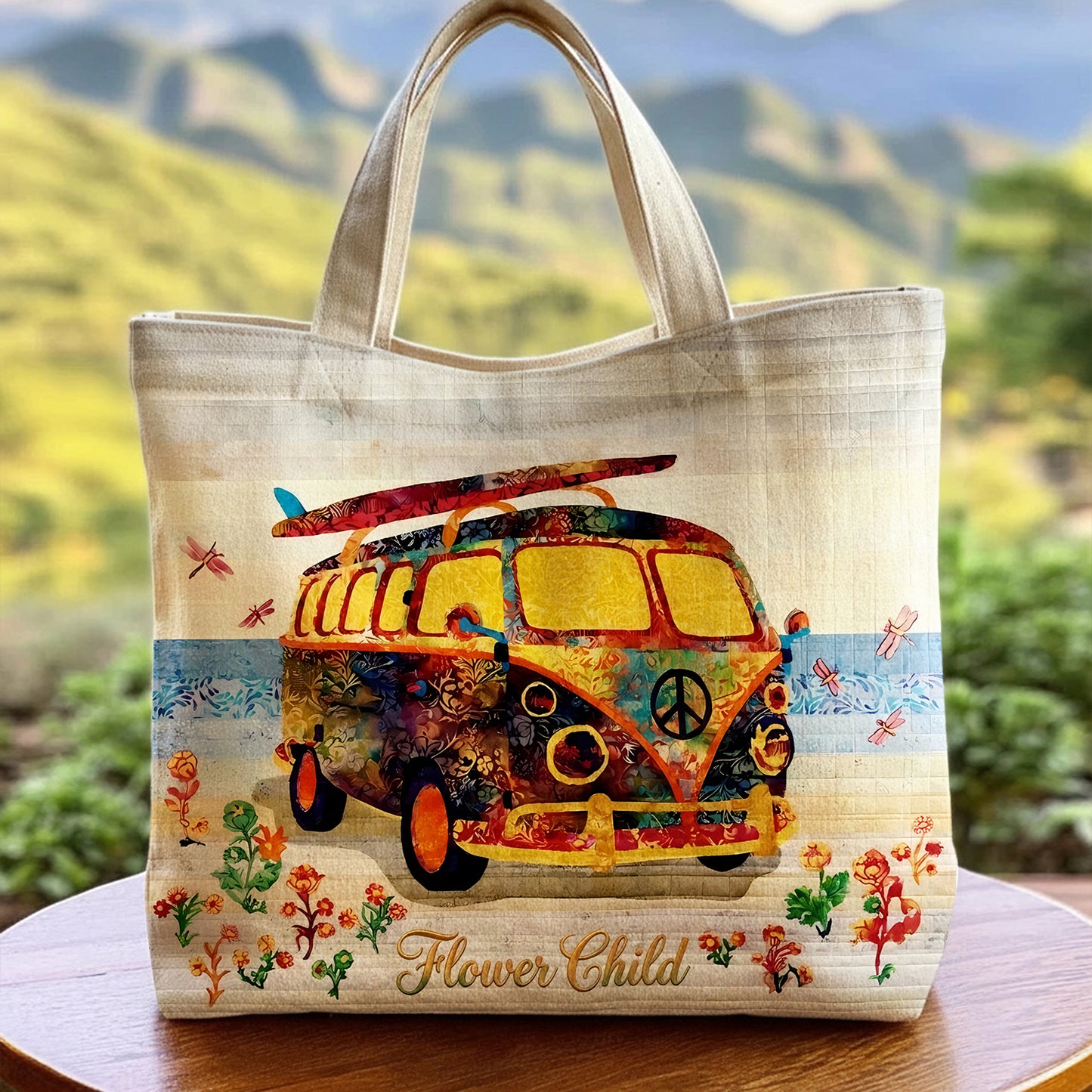 Flower Child - Hippie Tote Bag