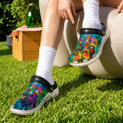 Crazy Chicken – Colorful Chicken Crocs