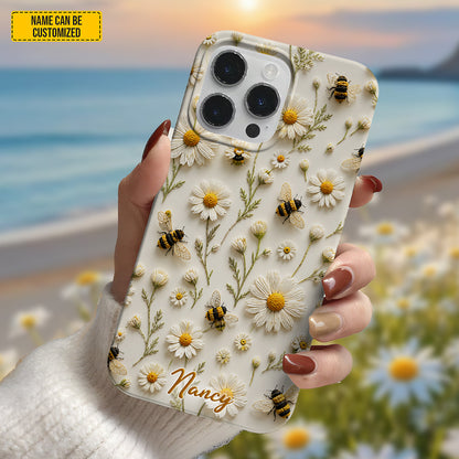 Daisy Bee Bloom – Personalized Phone Case