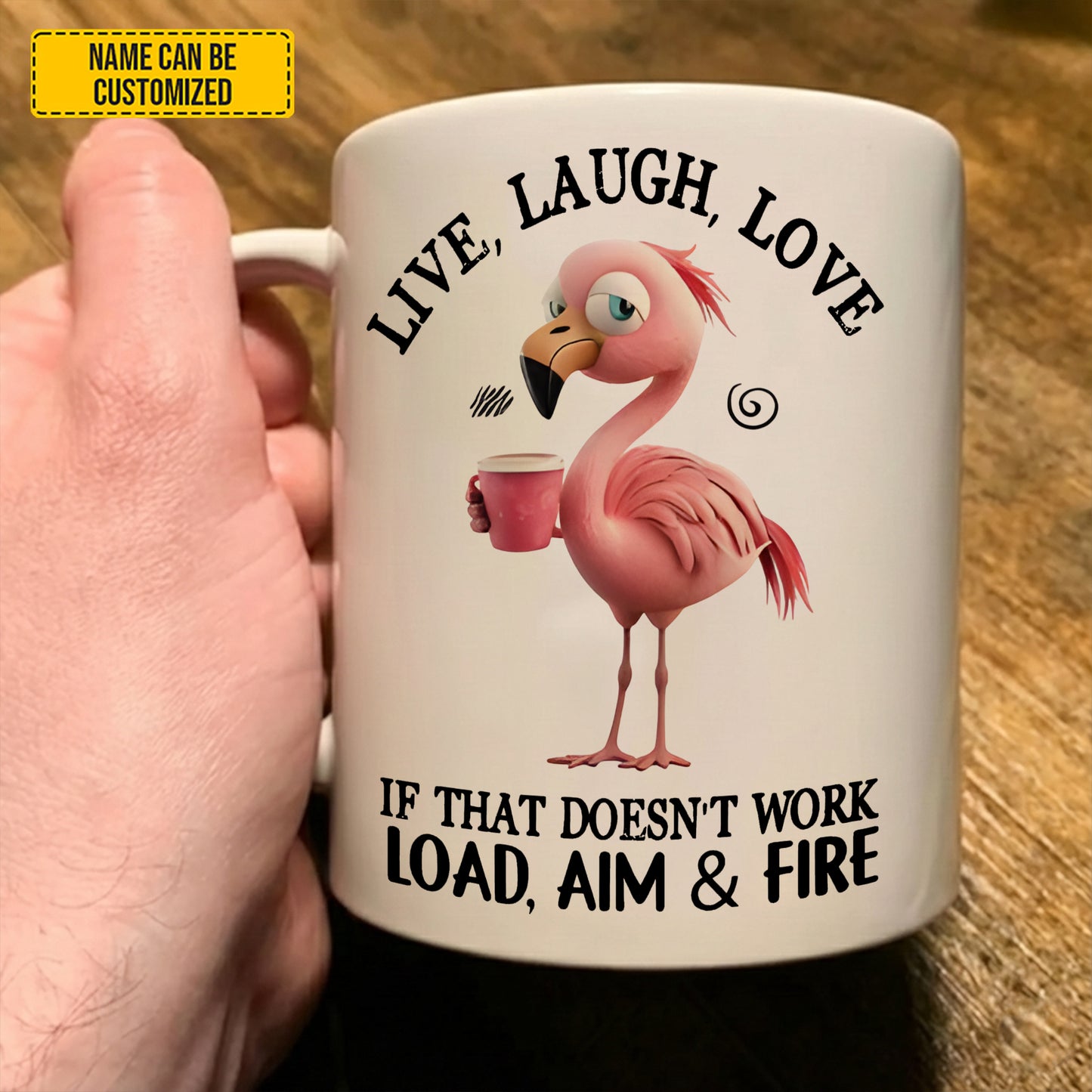 Live, Laugh, Love Animal Funny - Personalized Funny Mug