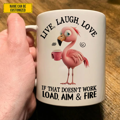 Live, Laugh, Love Animal Funny - Personalized Funny Mug