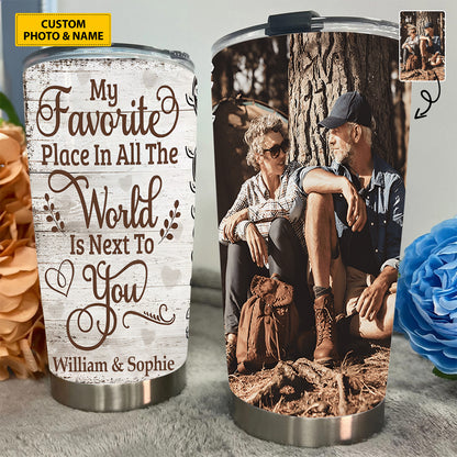 Personalized Custom Photo Couple Tumbler