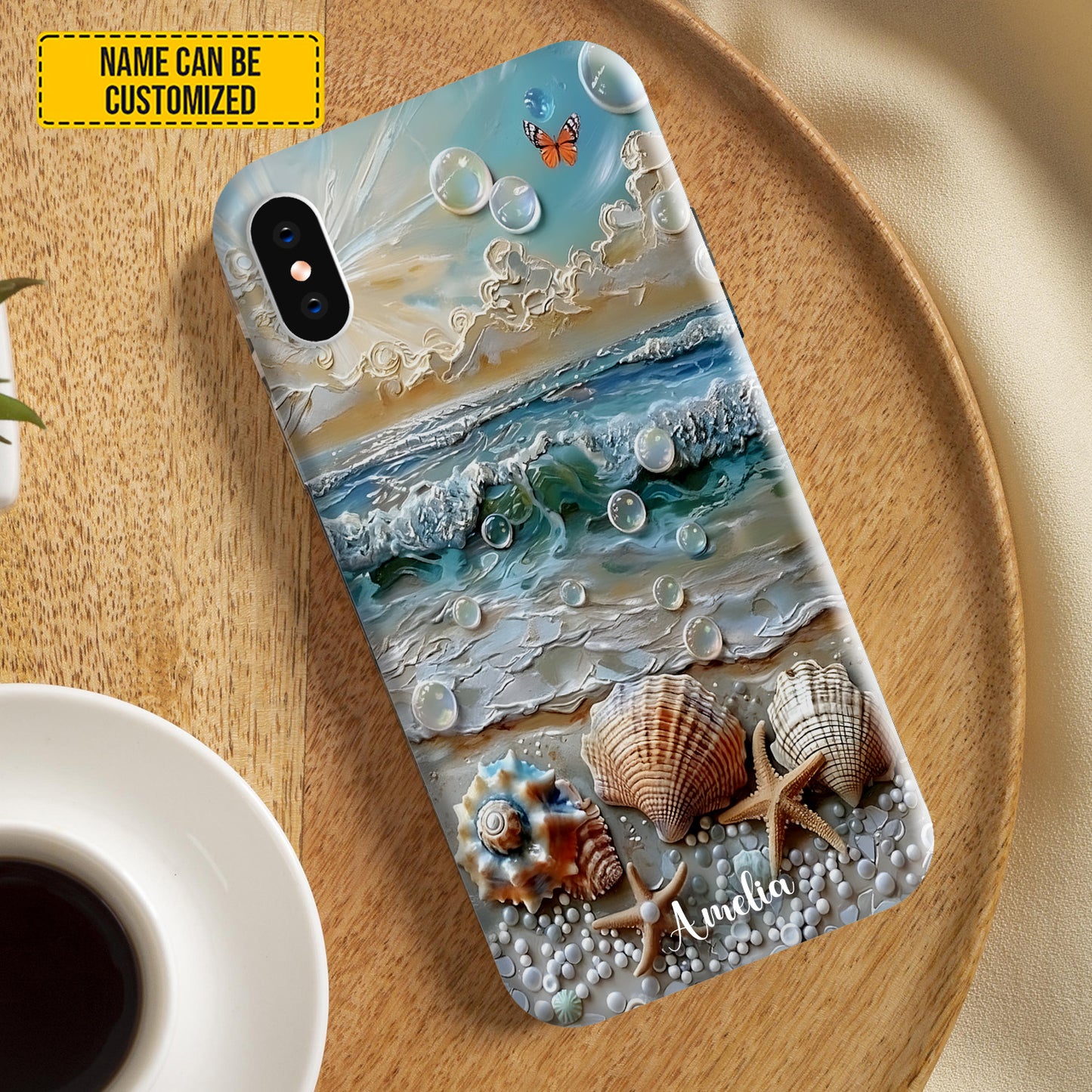 Personalized Ocean Marble Phone Case