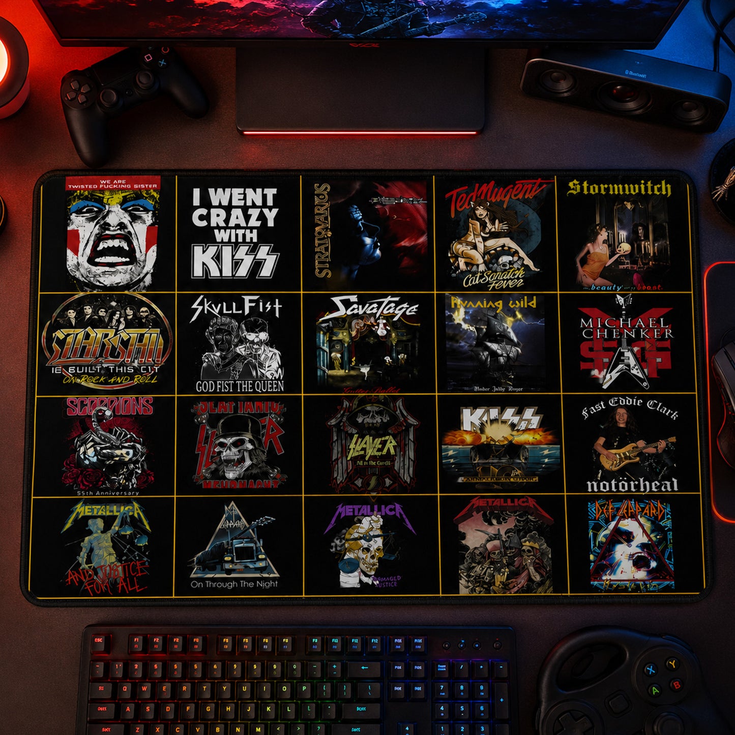 Rock Lovers – Classic Rock Legends Editions Desk Mat Version 3