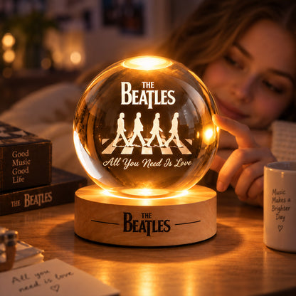 The Beatles All You Need Is Love Crystal Ball Night Light