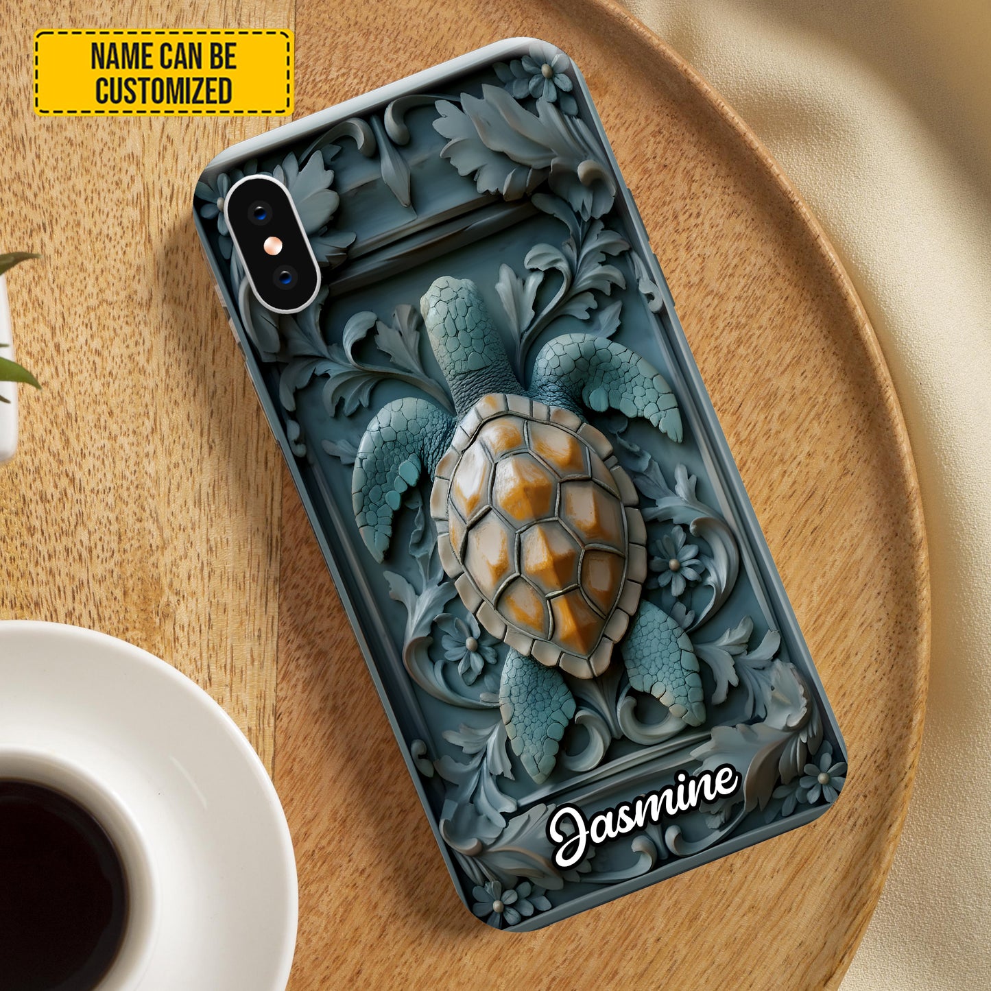 Personalized Retro Sea Turtle Ocean Phone Case