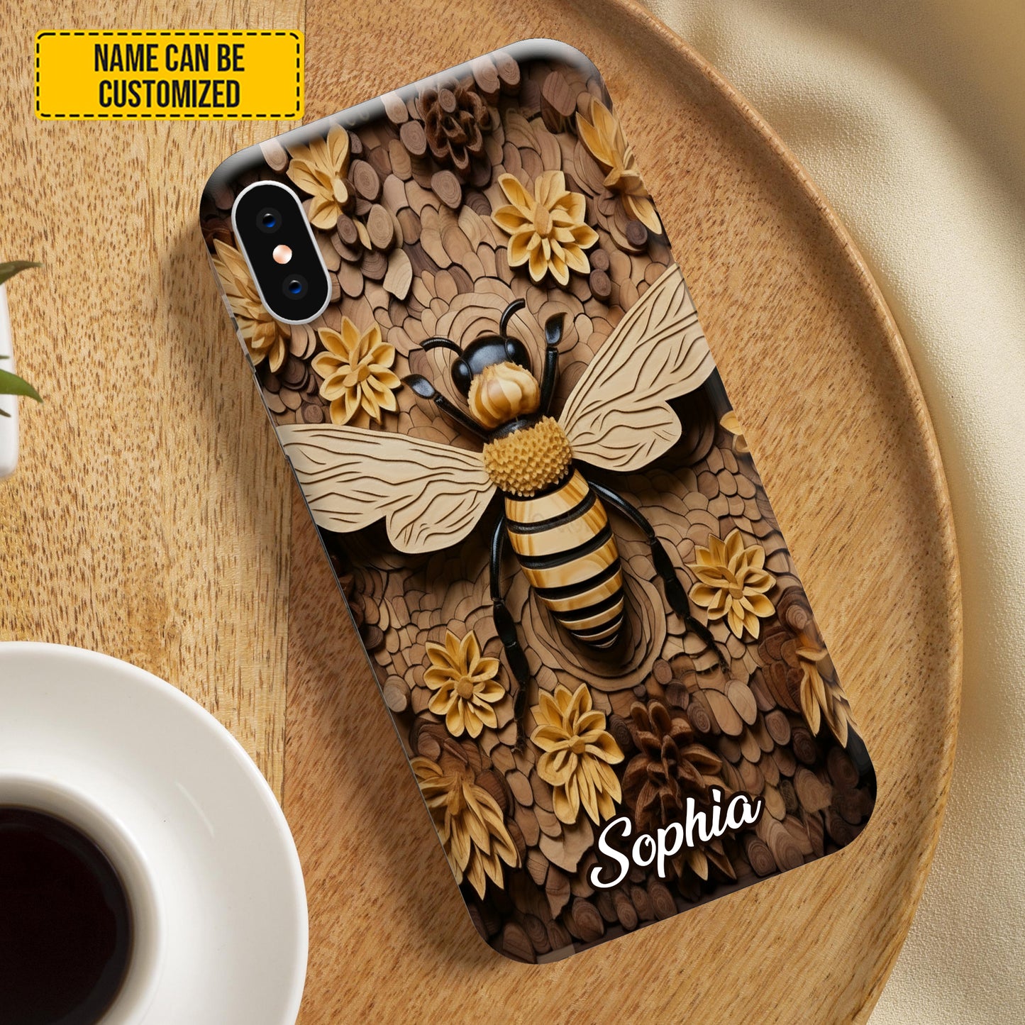Personalized Bee Phone Case