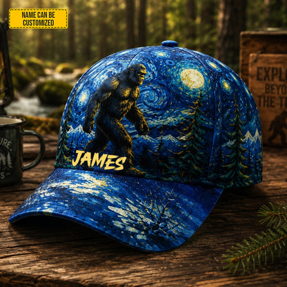 Personalized Bigfoot Starry Night Classic Cap