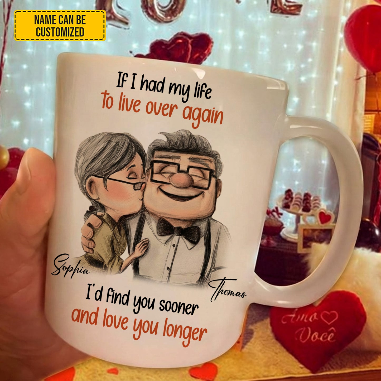 I'd Find You Sooner - Personalized Couple White Mug