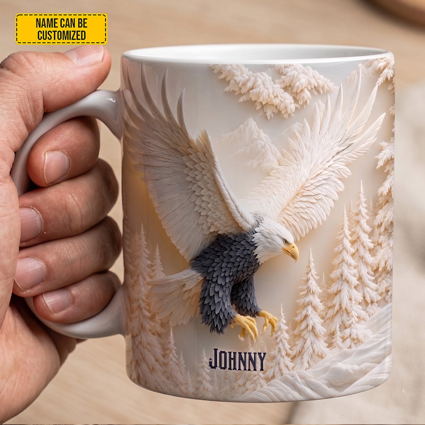 Personalized Eagle Mountain White Mug
