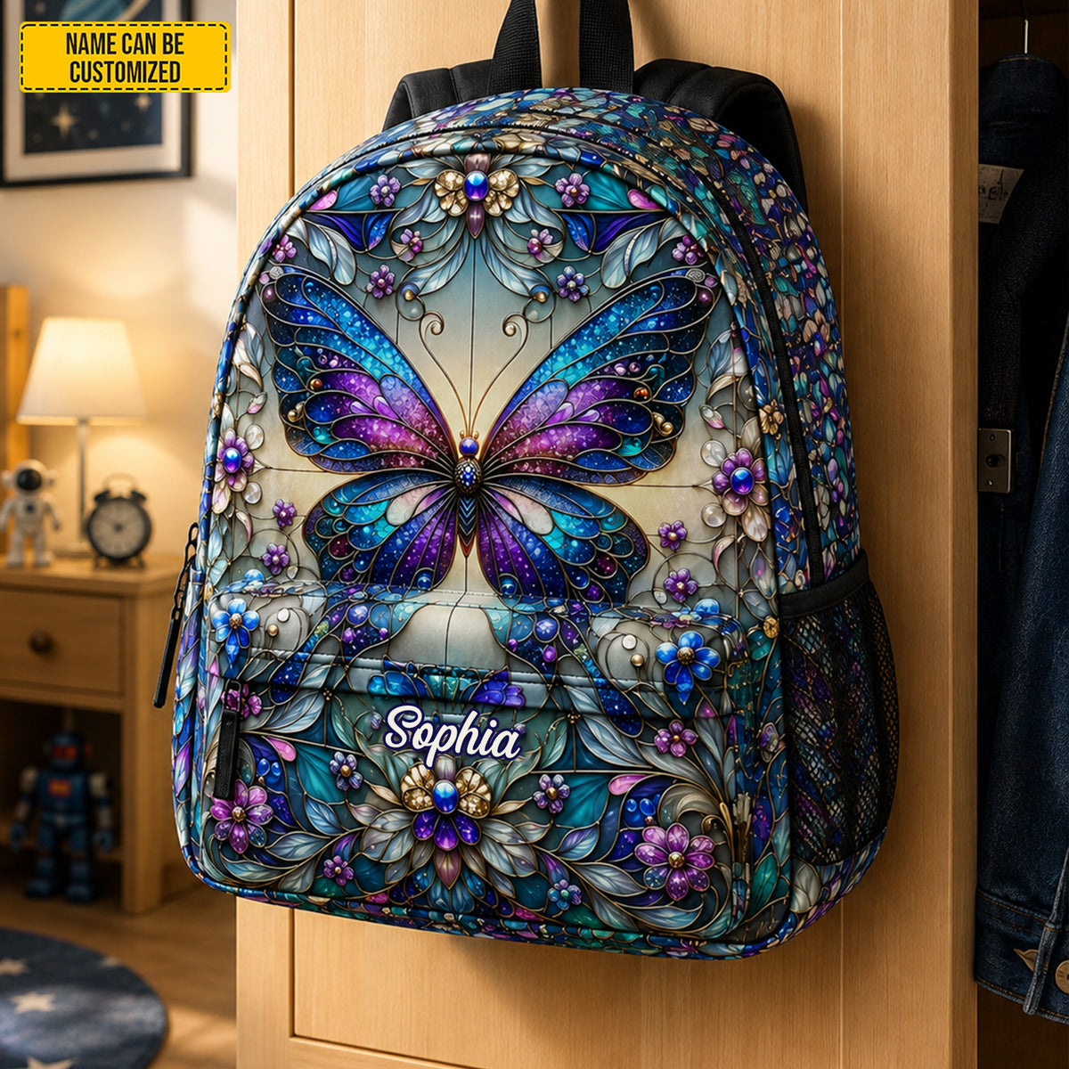 Personalized Butterfly School Backpack - Kids Backpack