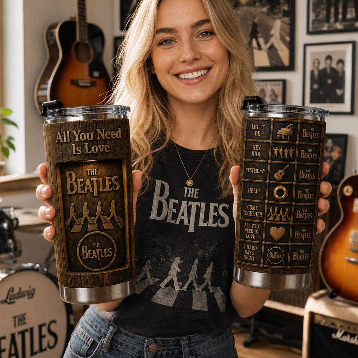 Classic Rock Memories – Vintage The Beatles Tumbler Version 19