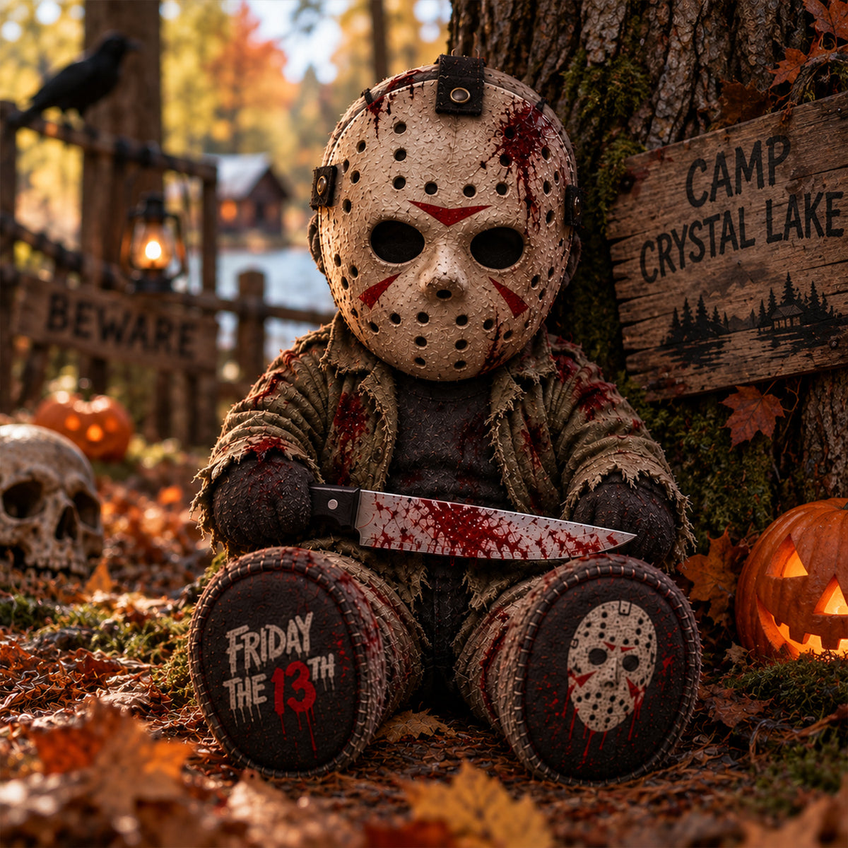 Jason Voorhees Horror Custom Shape Pillow – Creepy Halloween Collector Gift