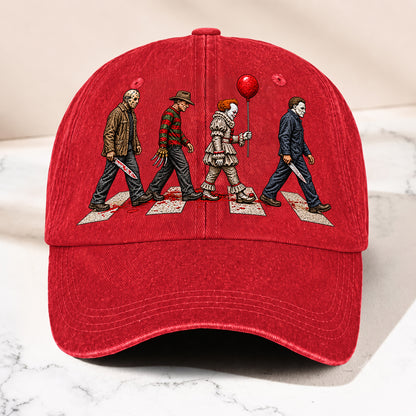 Horror Legends Abbey Road Hat – Classic Slasher Icons Halloween Gift